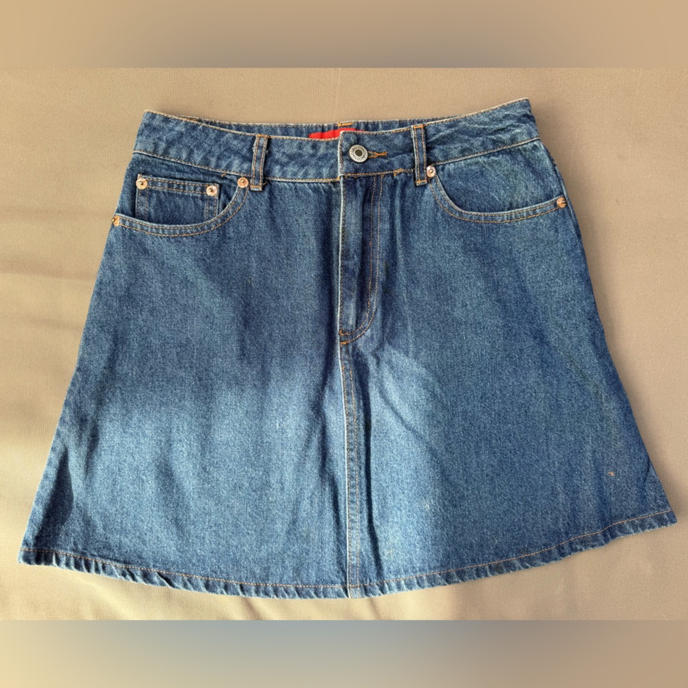 Mini denim skirt women size small
